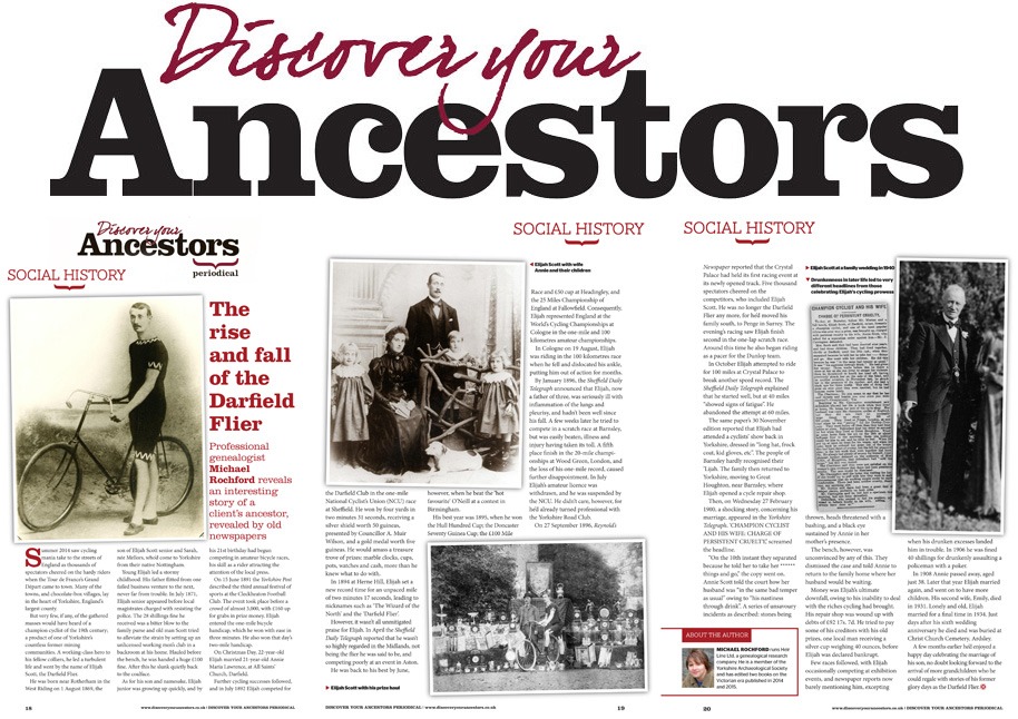 Discover Your Ancestors | Darfield Flier | Michael J. Rochford